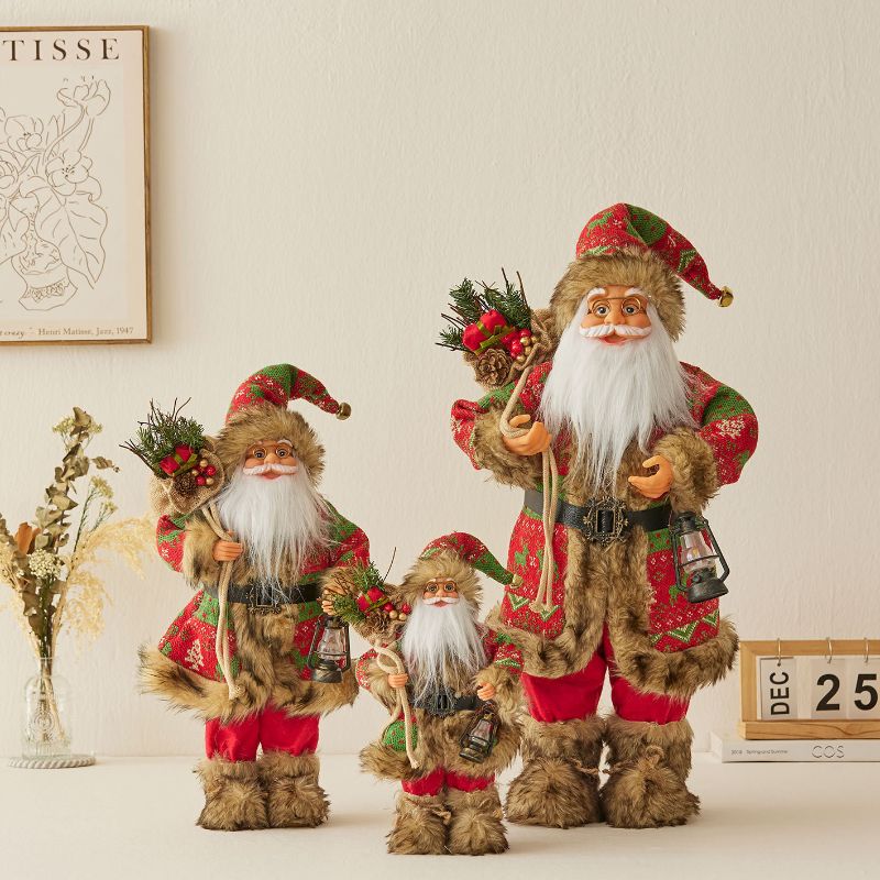 Christmas,Santa Claus with lantern